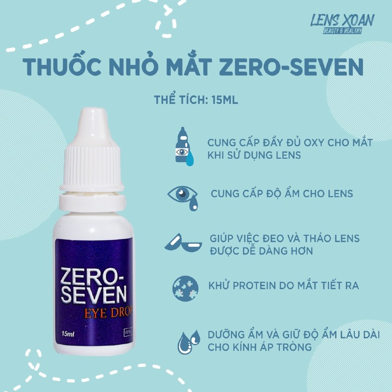 Nước Ngâm Lens Zero Seven Hàn Quốc 120ml & 360ml