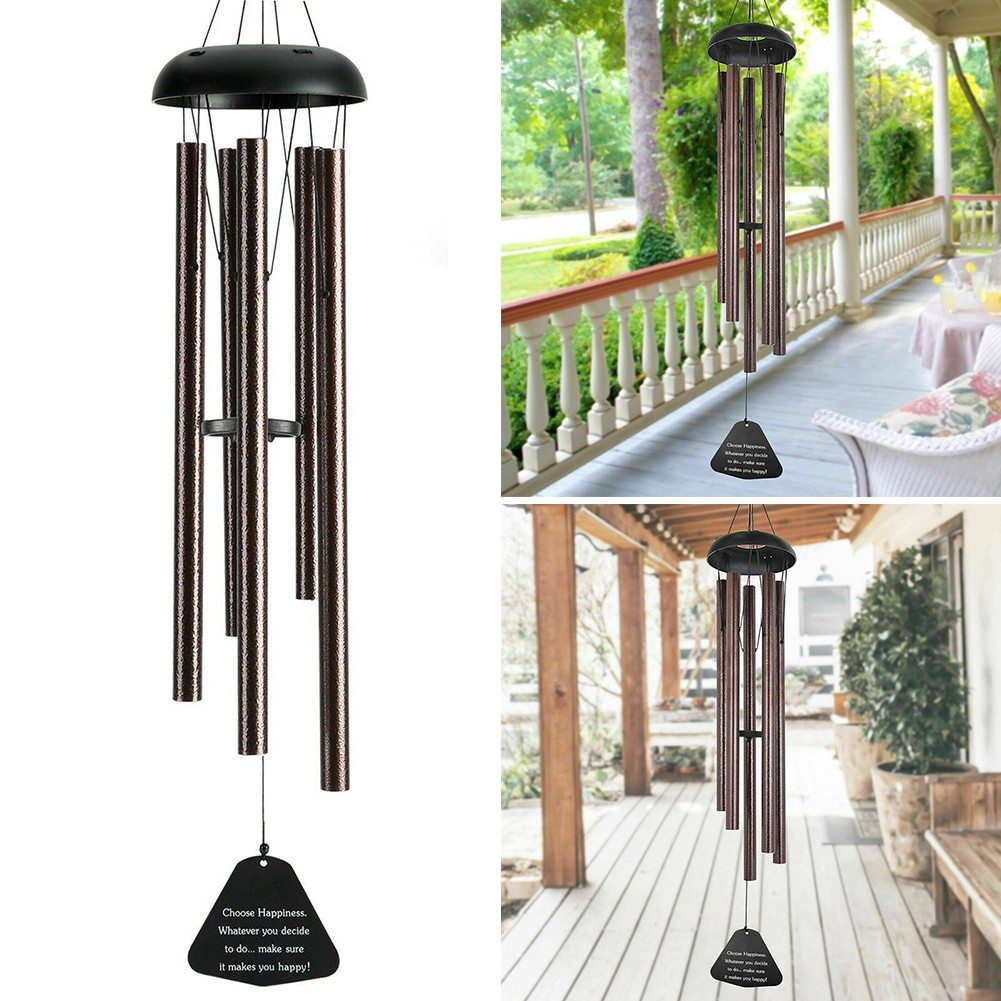 Gift Wind Chime Aluminum Sound Bronze Tube Creative Decoration Festivals