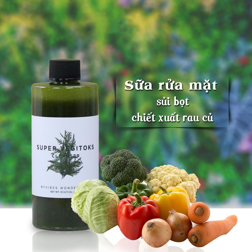 Sữa Rửa Mặt Rau Củ Bybibes Wonder Bath Super Vegitoks Cleanser