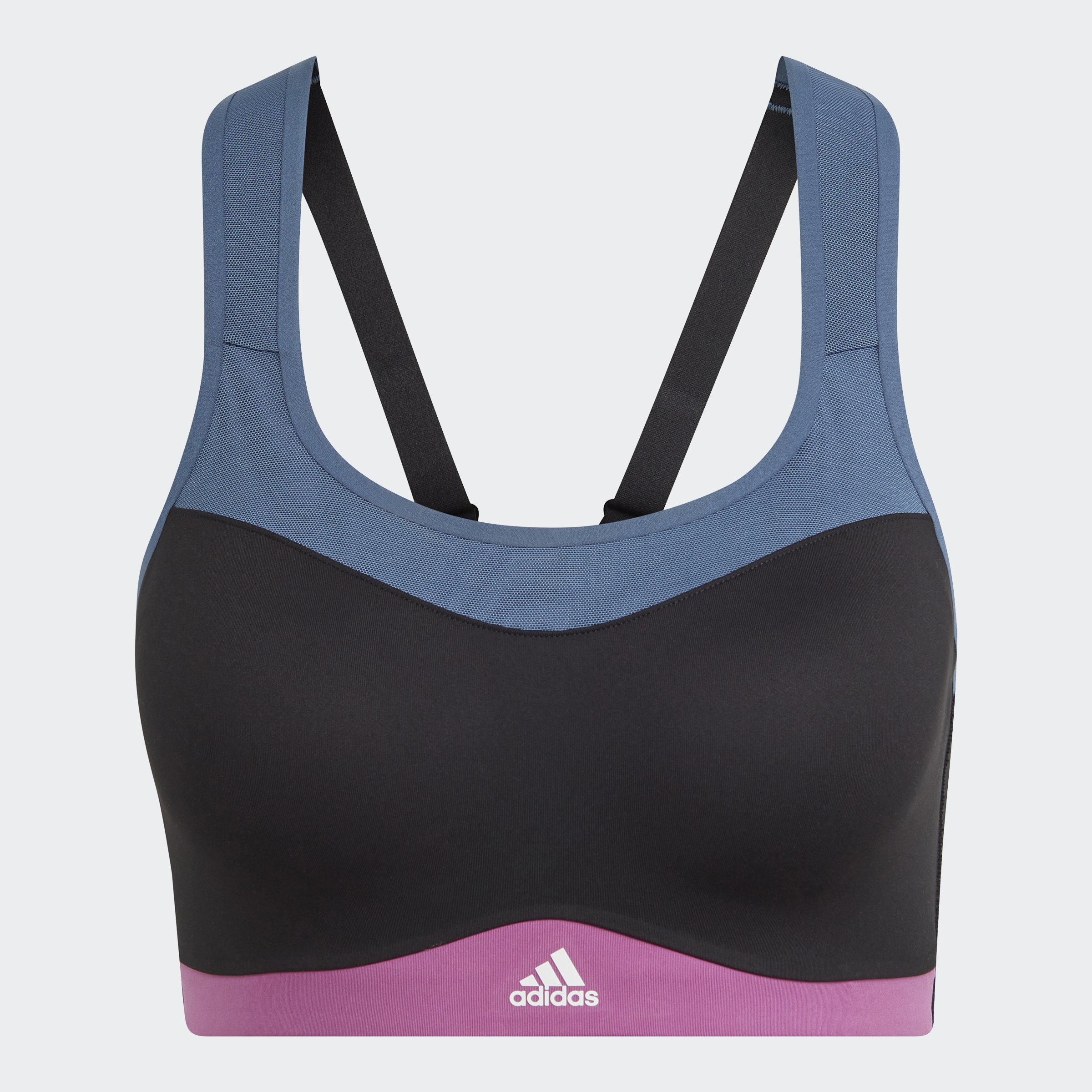 adidas TLRD Impact Training High-Support Sports Bra Women - Cup size A-C -  black/white HF2297