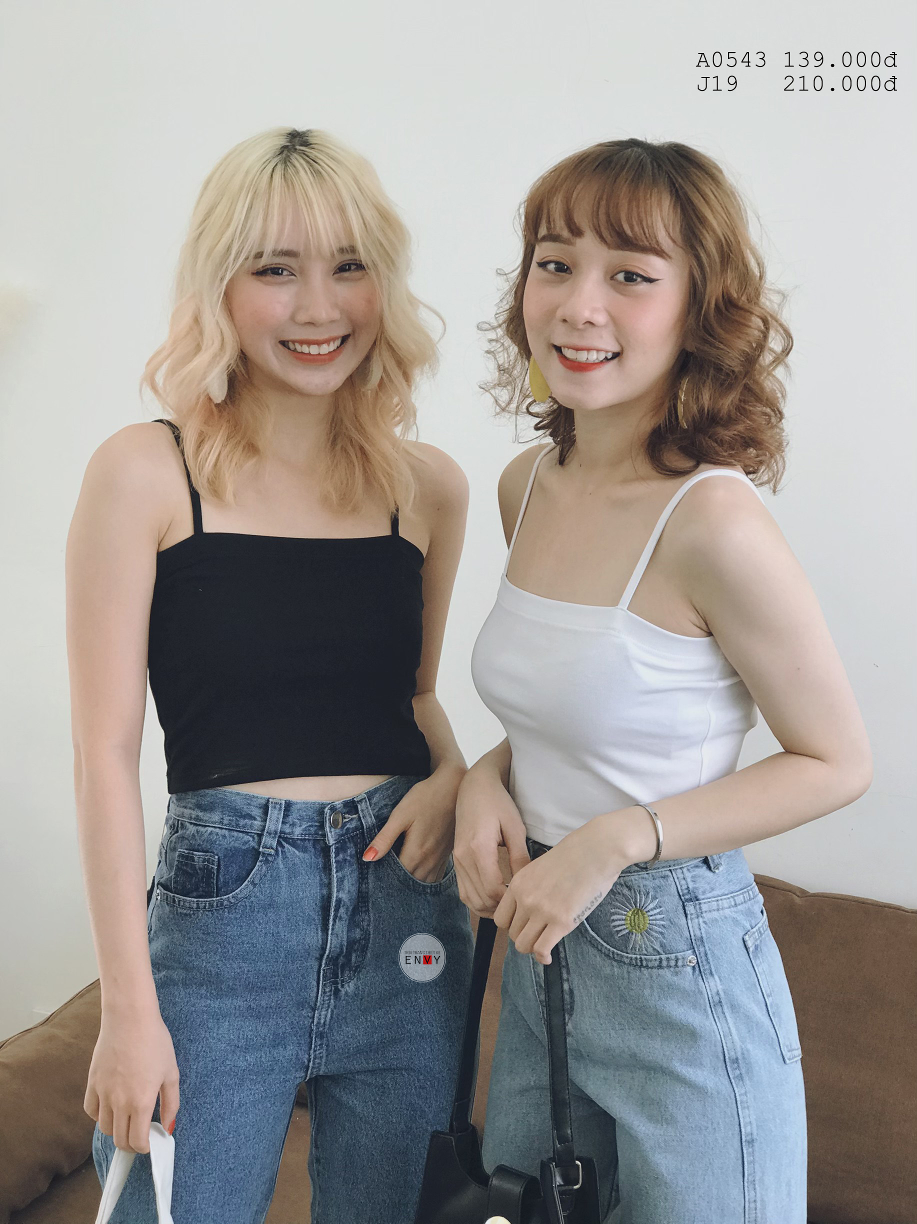Áo hai dây basic ENVY A0543