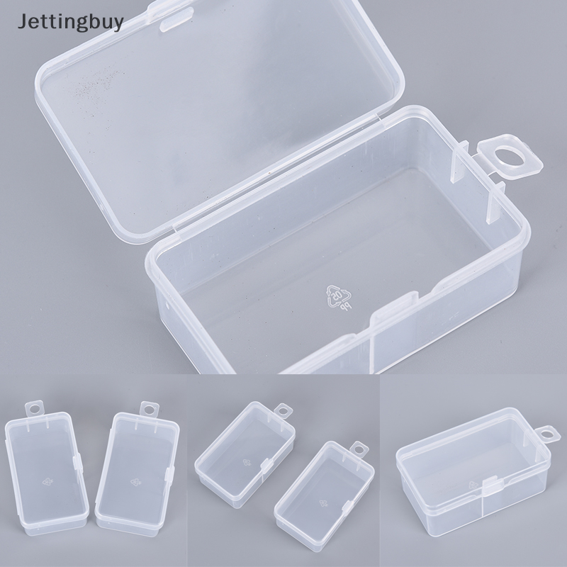 [Jettingbuy] Flash Sale 1 hộp đựng đồ hộp đựng kẹo vật liệu PP nhựa trong suốt đựng chip nhỏ