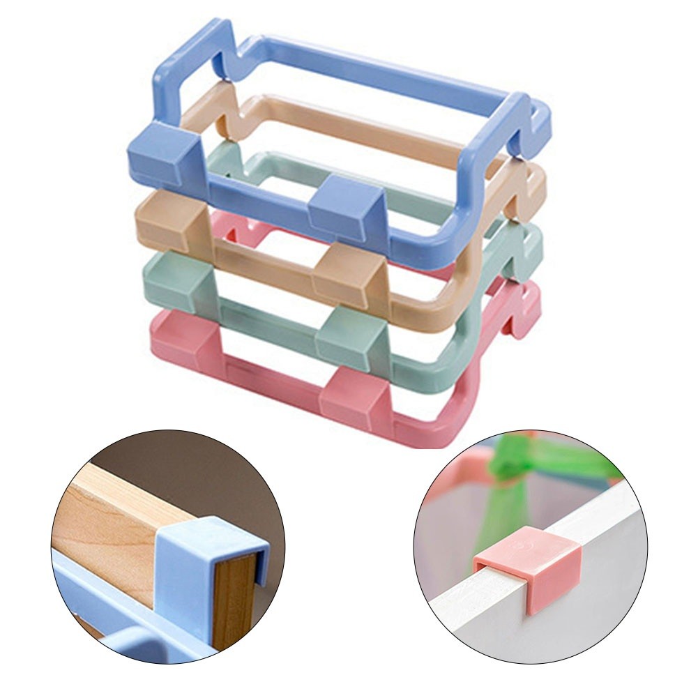 COOLELECT 1pc Kitchen Hanging Trash Plastic Rack Storage Garbage Holder Save Space 35g Ready Ship
