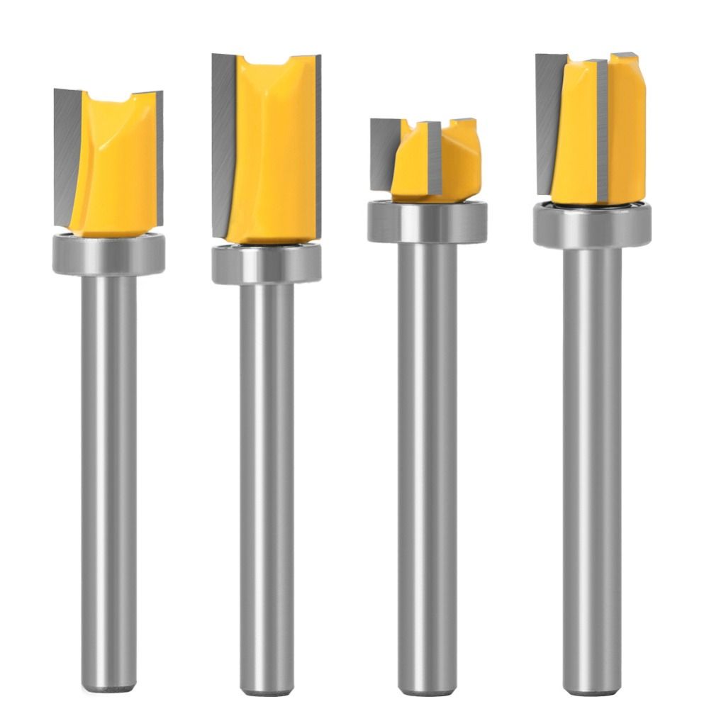 Sarahbowsh 6mm thân gỗ công cụ Dao phay mũi khoan mũi soi khía cắt
