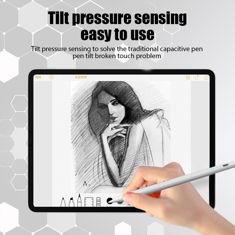 Smart Phone Stylus Pen Sensitive Touch Screen Pen Office Tablet Pen for Drawing Writing Type-C Capacitive Pen for iPad 10th 10.2 10.9 9.7 Android