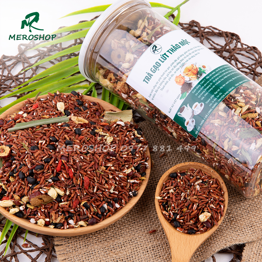 TRÀ GẠO LỨT ĐẬU ĐEN THẢO MỘC GIẢM CÂN