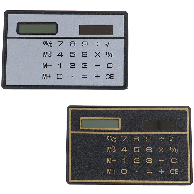 Mini Calculator Credit Card Size Stealth School Cheating Pocket Size 8 Digit Fengshi. 