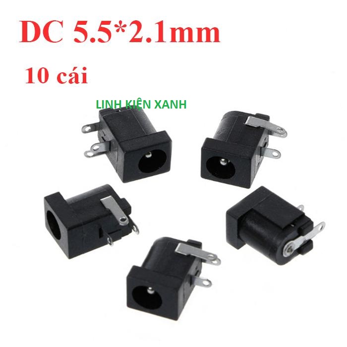 combo 10 Chân jack sạc DC cái 5.5*2.1 DC005