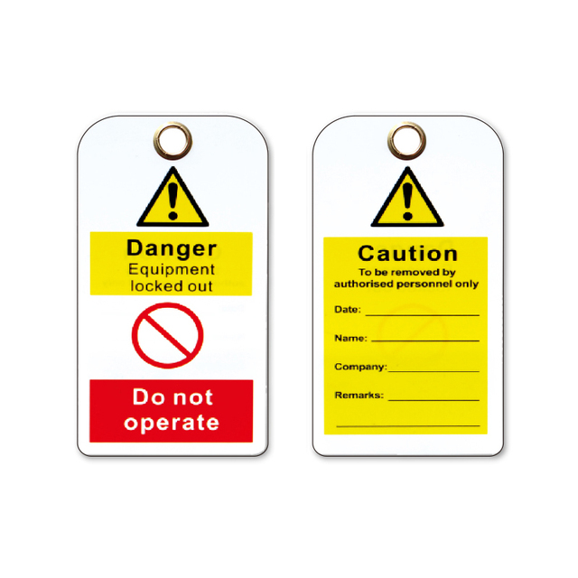 Safety Tagout Pvc Danger Do Not Operate Tag Lockout Non Removable Property Signature Caution Loto Notice Note. 