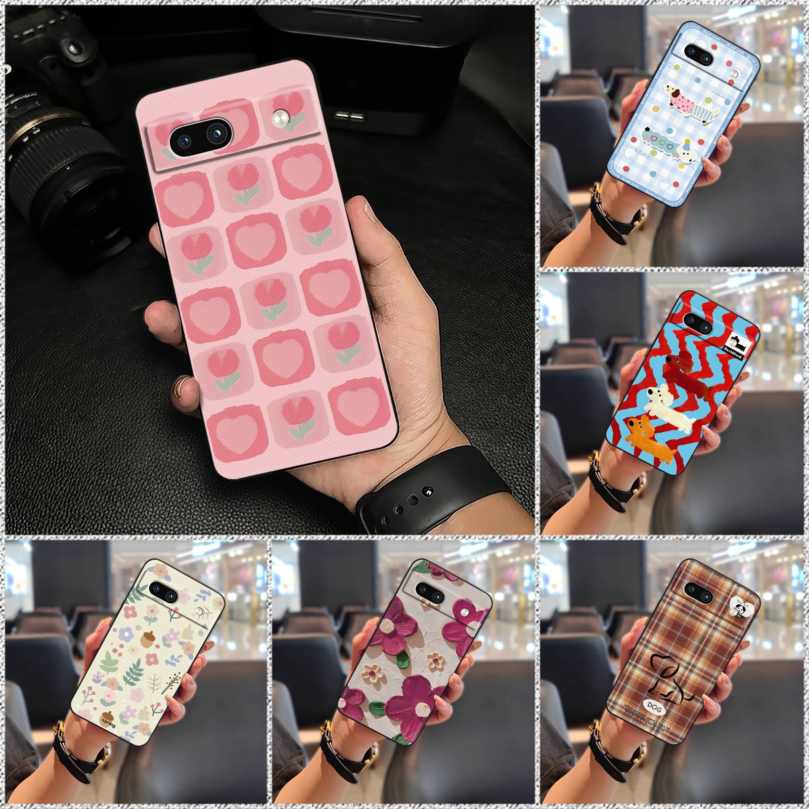 Protective%20Waterproof%20Phone%20Case%20For%20Google%20Pixel%207A%20Silicone%20Back%20Cover%20TPU%20Dirt-resistant%20Phone%20Pouch%20Animals%20Cute%20-%20Image%207