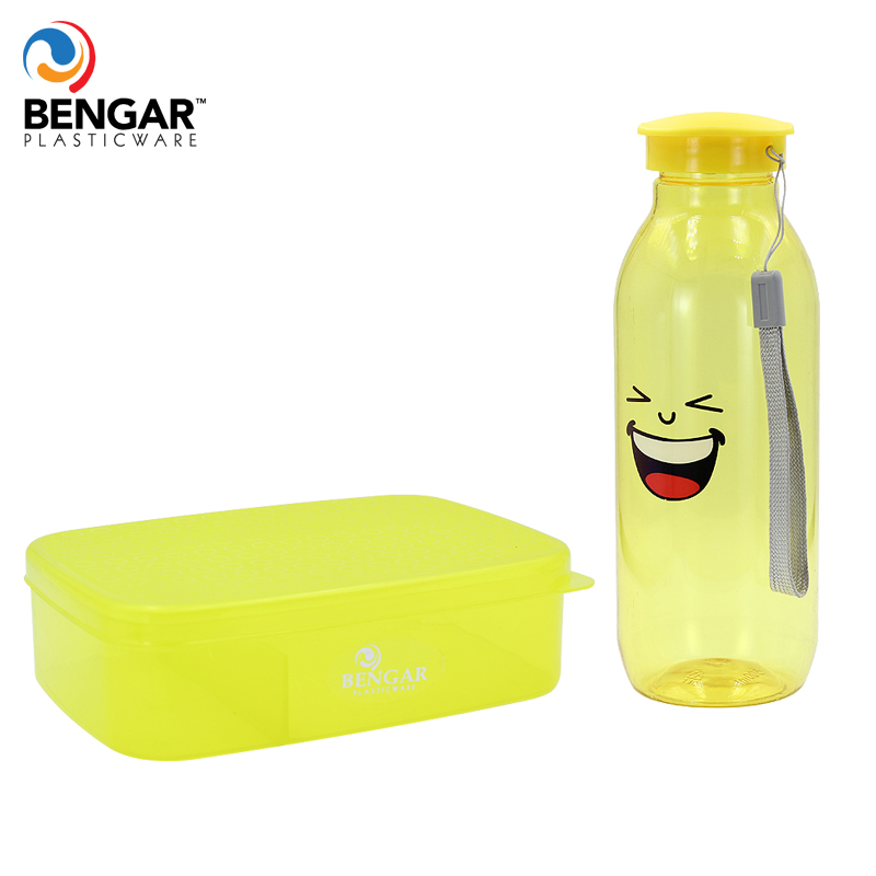 Bluey Lunch Box & Bottle Set, Plastic Lunchboxes, Plasticware, Kitchen, Household
