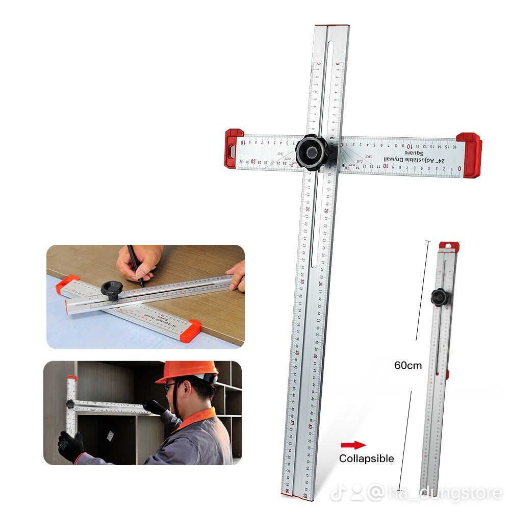 thước chữ T ( thước đo góc làm mộc) free ship