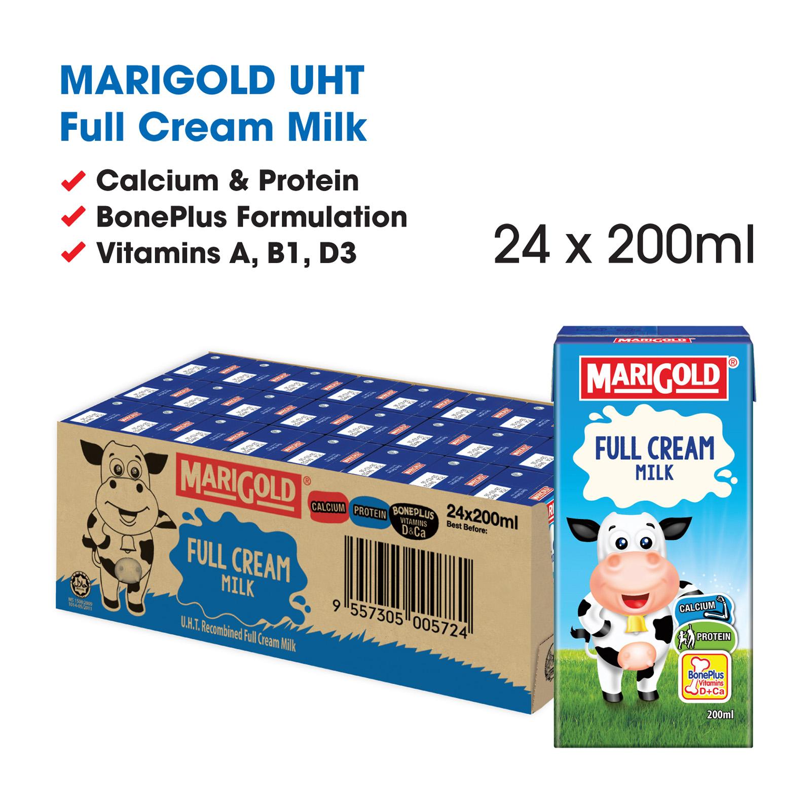 Marigold Full Cream UHT Milk - Case (24 x 200ml) (Laz Mama Shop