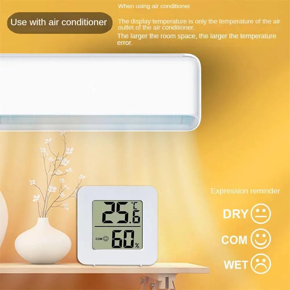 Mini Electronic Intelligent Digital Temperature Humidity Meter Bedroom Thermometer Hygrometer for Home