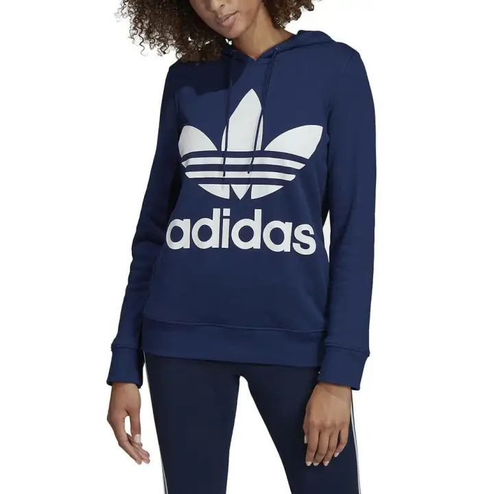 adidas trefoil hoodie women's sale