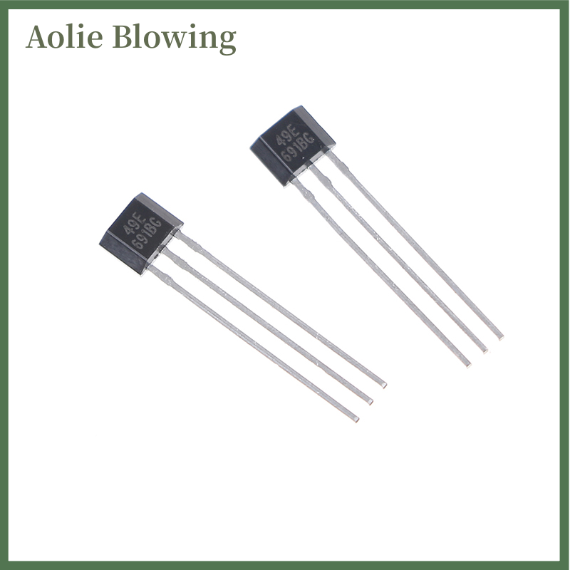 Aolie 10pcs Hall element 49E OH49E SS49E linear Sensor Hall sensor