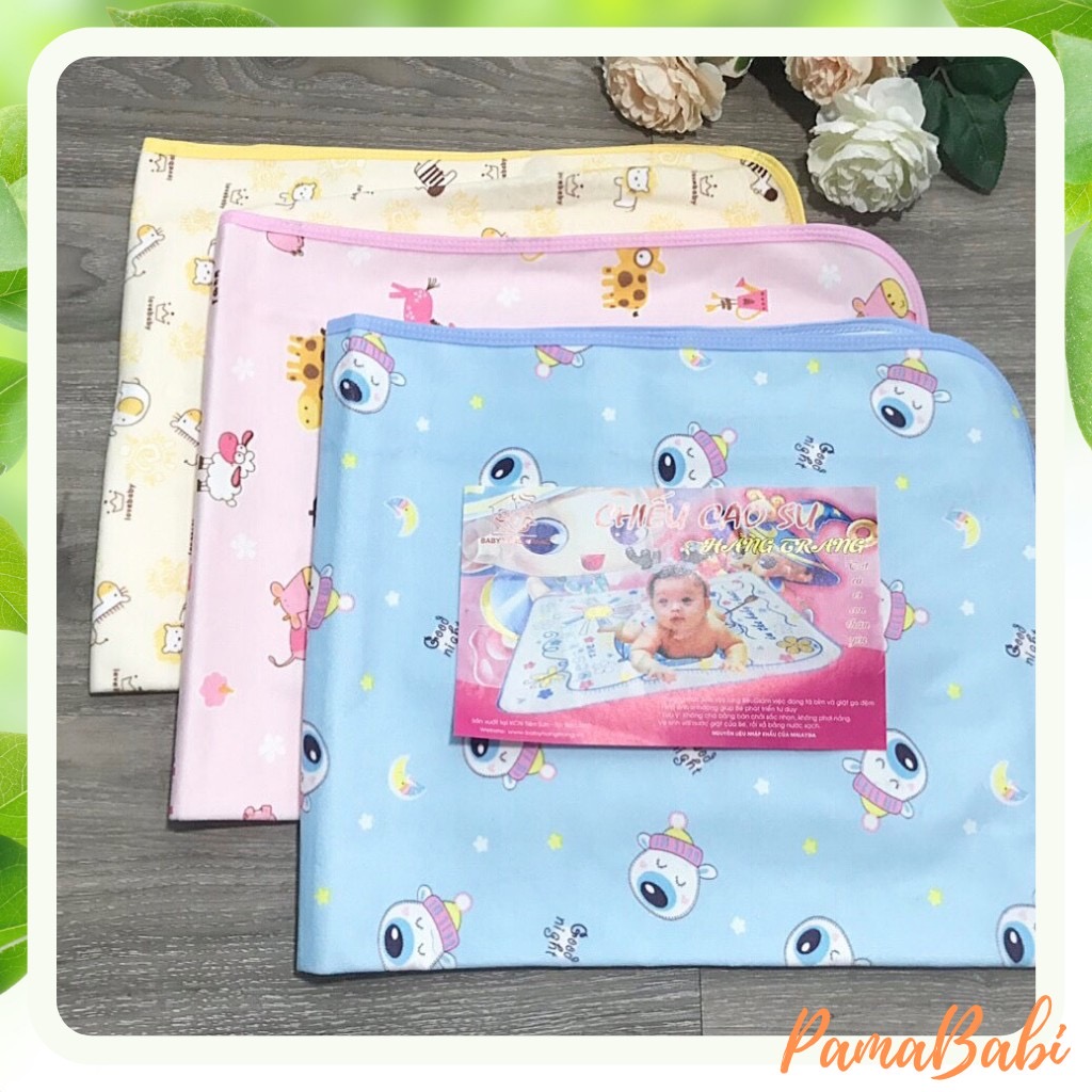 Chiếu lụa điều hoà chống thấm cho bé / chiếu cao su chống thấm