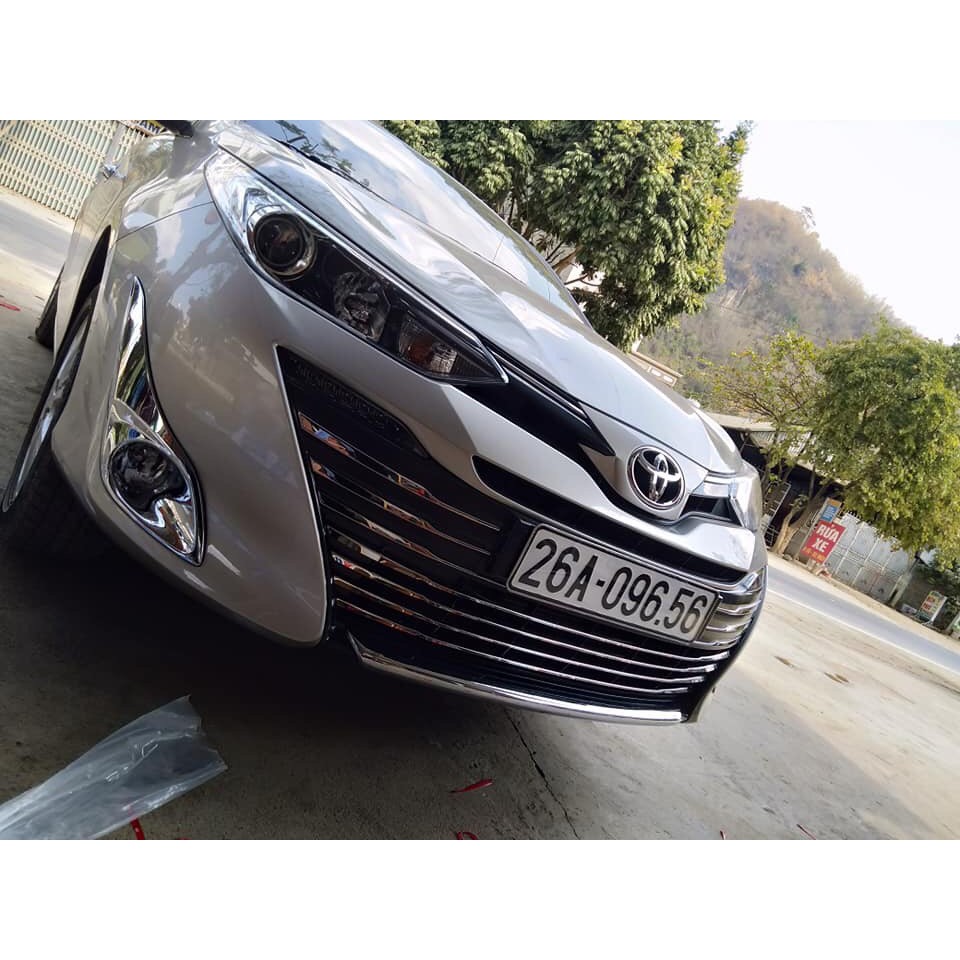 Ốp mặt ca lăng xe toyota vios 2019- 2020, ốp mặt calang, ca lang xe vios, inox cao cấp