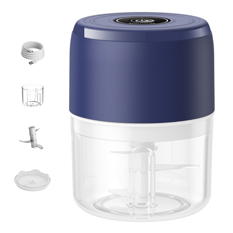 ✪【Haoo-Store】【Ready Stock】 Electric Kitchen Food Chopper Masher Crusher USB Meat Grinder Vegetable Chopper