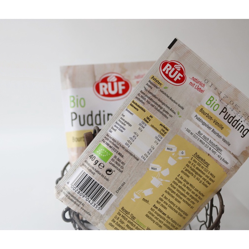 HCM-Bột Làm Pudding Hữu Cơ RUF 40g CAKESHOP