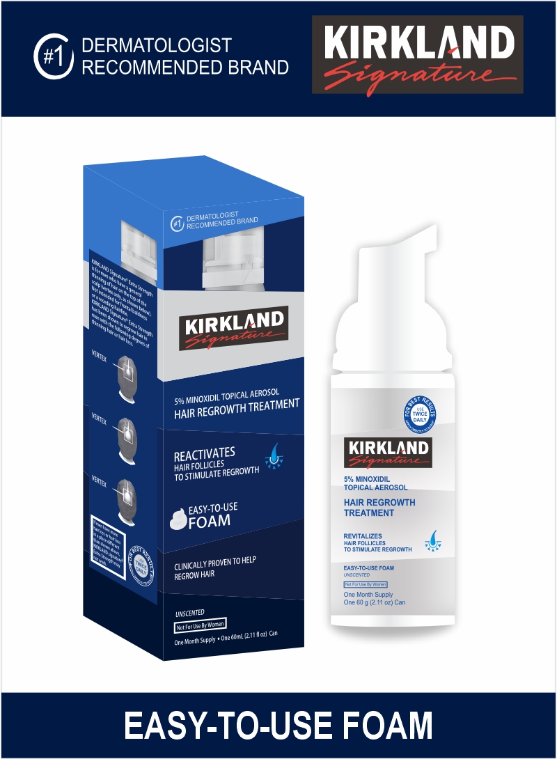 Kirkland 5% Minoxidil Foam 60g Easy To Use
