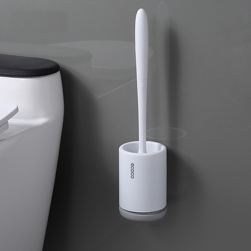 ECOCO Toilet Brush Wall Mounted Toilet Cleaning Brush Kit Selfevaporating Bathroom Wall Hanging