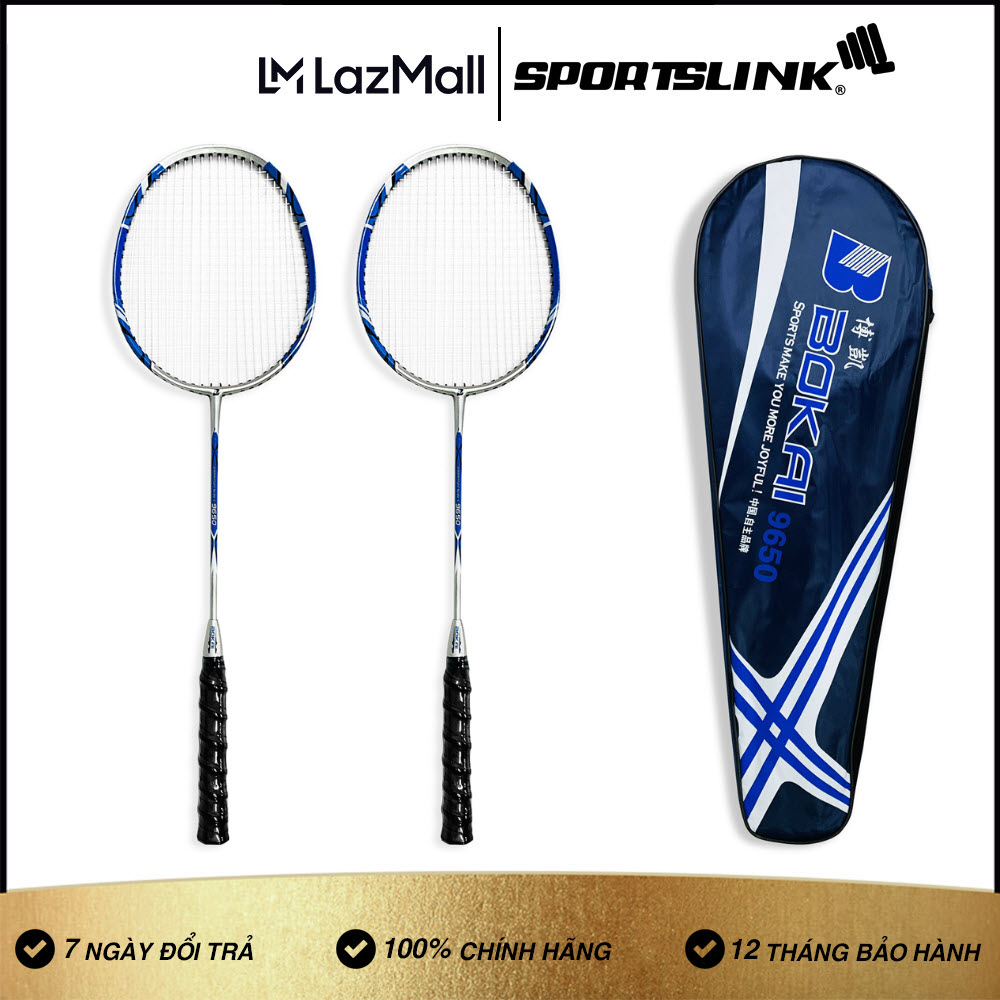 Cặp vợt cầu lông Bokai BK-9650  [TẶNG KÈM 3 QUẢ CẦU]