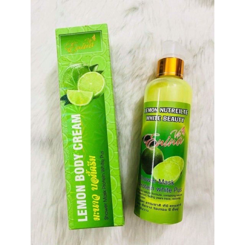 Sữa tắm trắng chanh lemon body cream thái lan 300ml giúp da trắng sáng