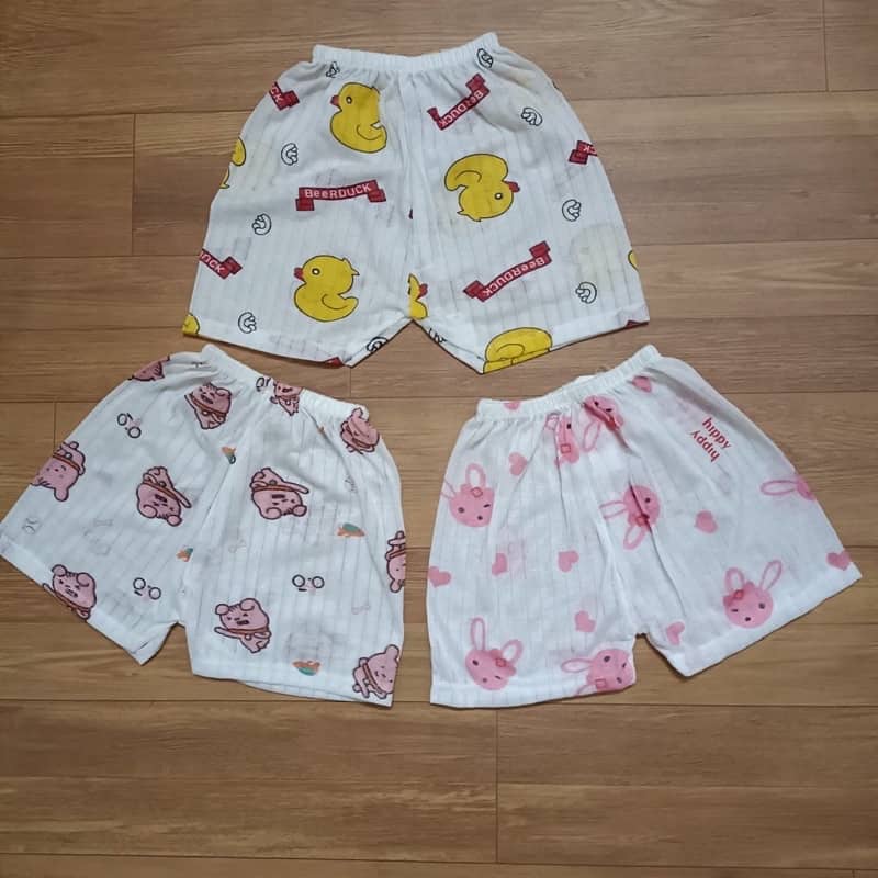 Quần đùi chục cotton giấy cho bé từ siêu đẹp siêu mát
