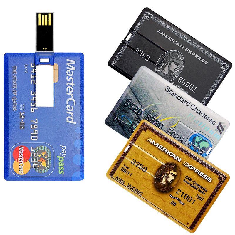 Key Bank Card USB Flash Drive 128gb 64gb 32gb pendrive credit card ...