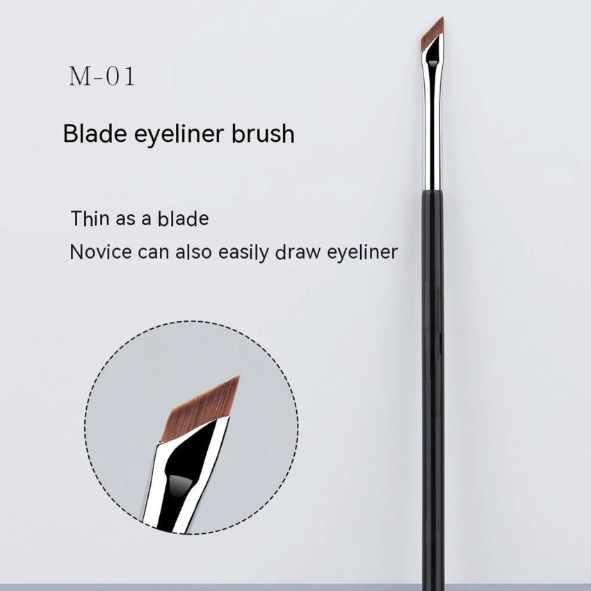 Eyeliner Brush Ultra Thin Fine Angle Flat Eyebrow Brush Liner Brow Place Makeup Brush Precise Detail Brush