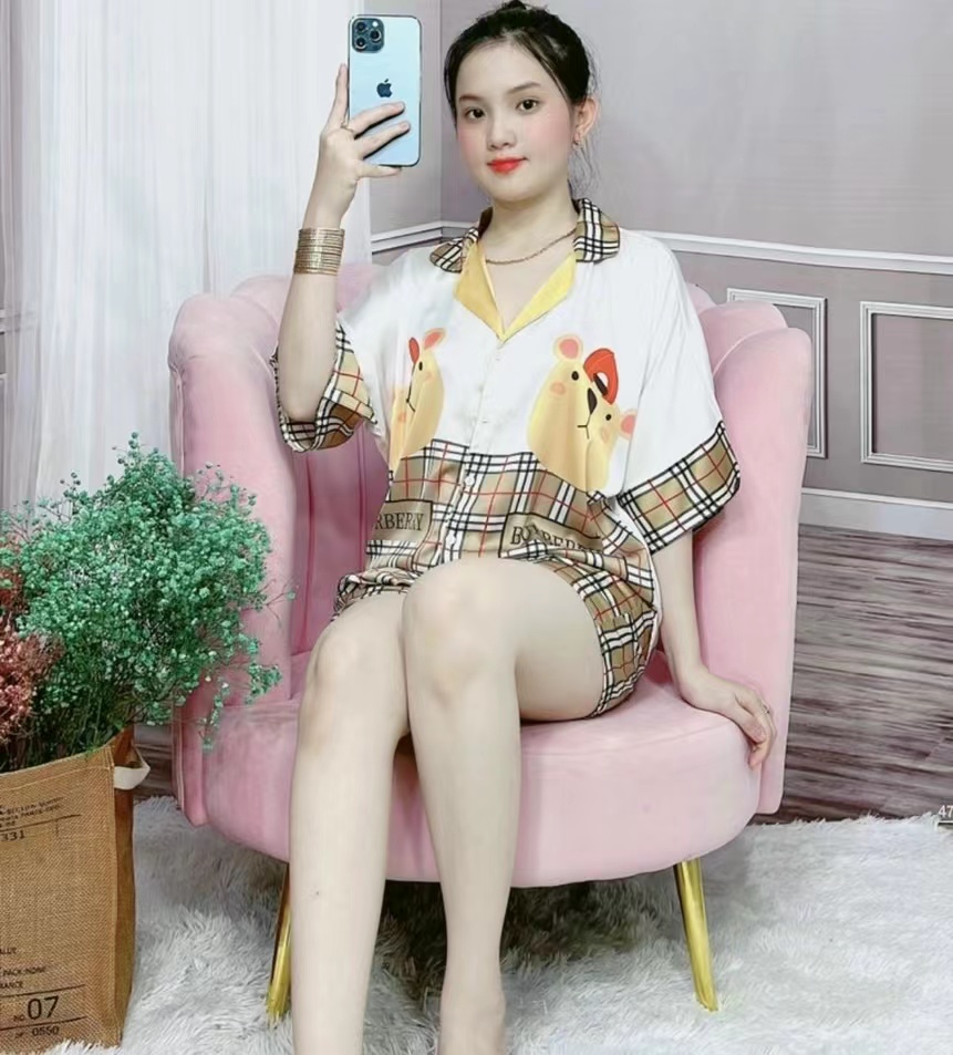Bộ đồ ngủ pijama (đùi) cao cấp
