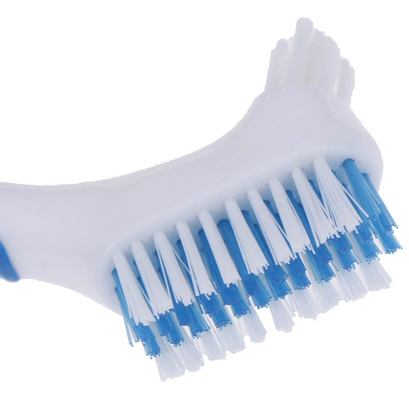 Denture Cleaning Brush Dedicated Denture False Teeth Brush Oral Care Tooth Brush.