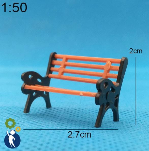 Mô hình Ghế Công Viên Số 3, mini trang trí