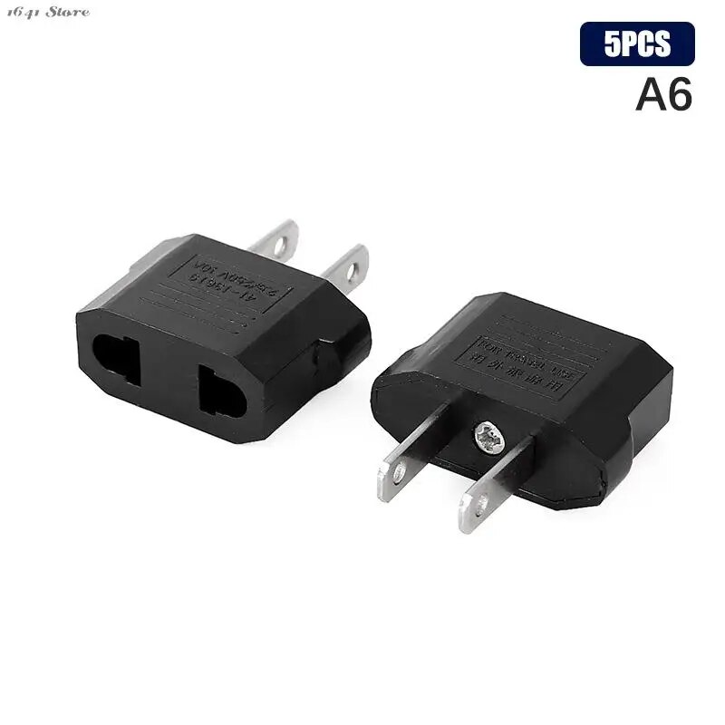 5pcs Travel Electrical Socket EU To US Power Adapter American European Australia US AU EU Euro