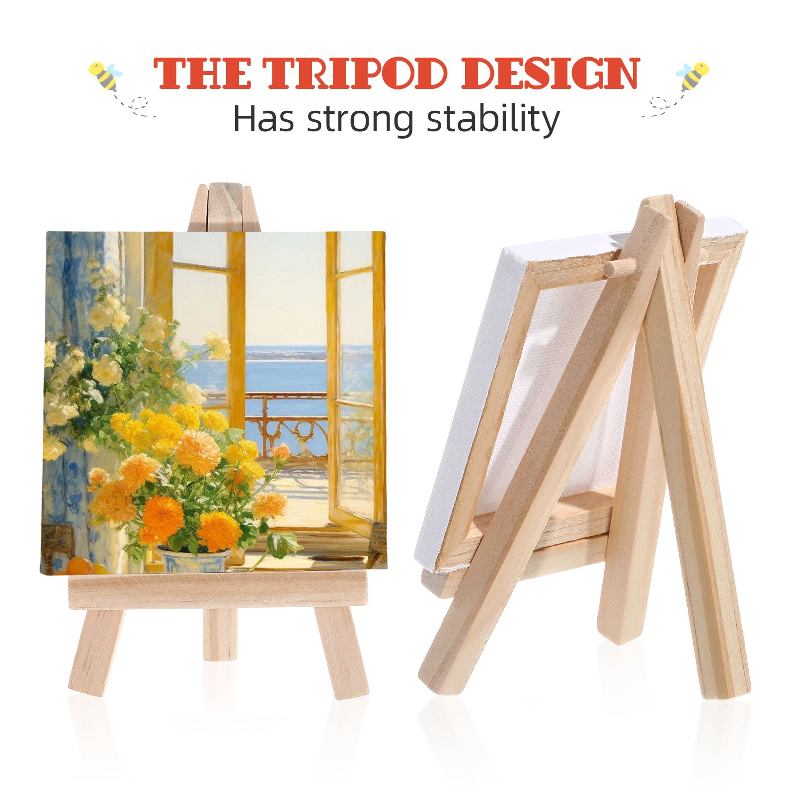 6%20Sets%20of%20Mini%20Stretched%20Canvas%20And%20Easel%20Blank%20Art%20Boards%20Wooden%20Painting%20Board%20For%20Kids%20Drawing,%20Painting%20And%20DIY%20Graffiti%20-%20Image%203