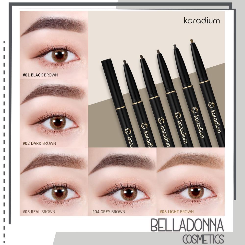 [HCM][Đủ 5 Màu] Chì Kẻ Mày Karadium Flat Eyebrow Pencil 0.3g