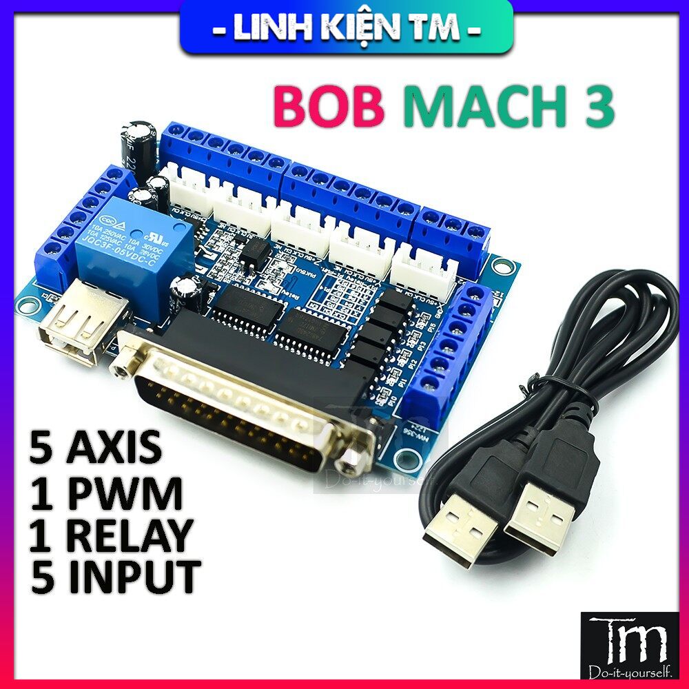 Mạch điều khiển cnc bob mach3 lpt 5 trục