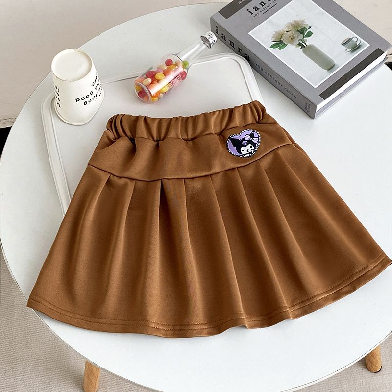 ALENA chân váy cho bé gái chân váyin họa tiết hoạt hình Kuromi xếp ly bé gái Váy xếp ly trẻ em cỡ nhỏ và vừa váy mỏng váy trẻ em