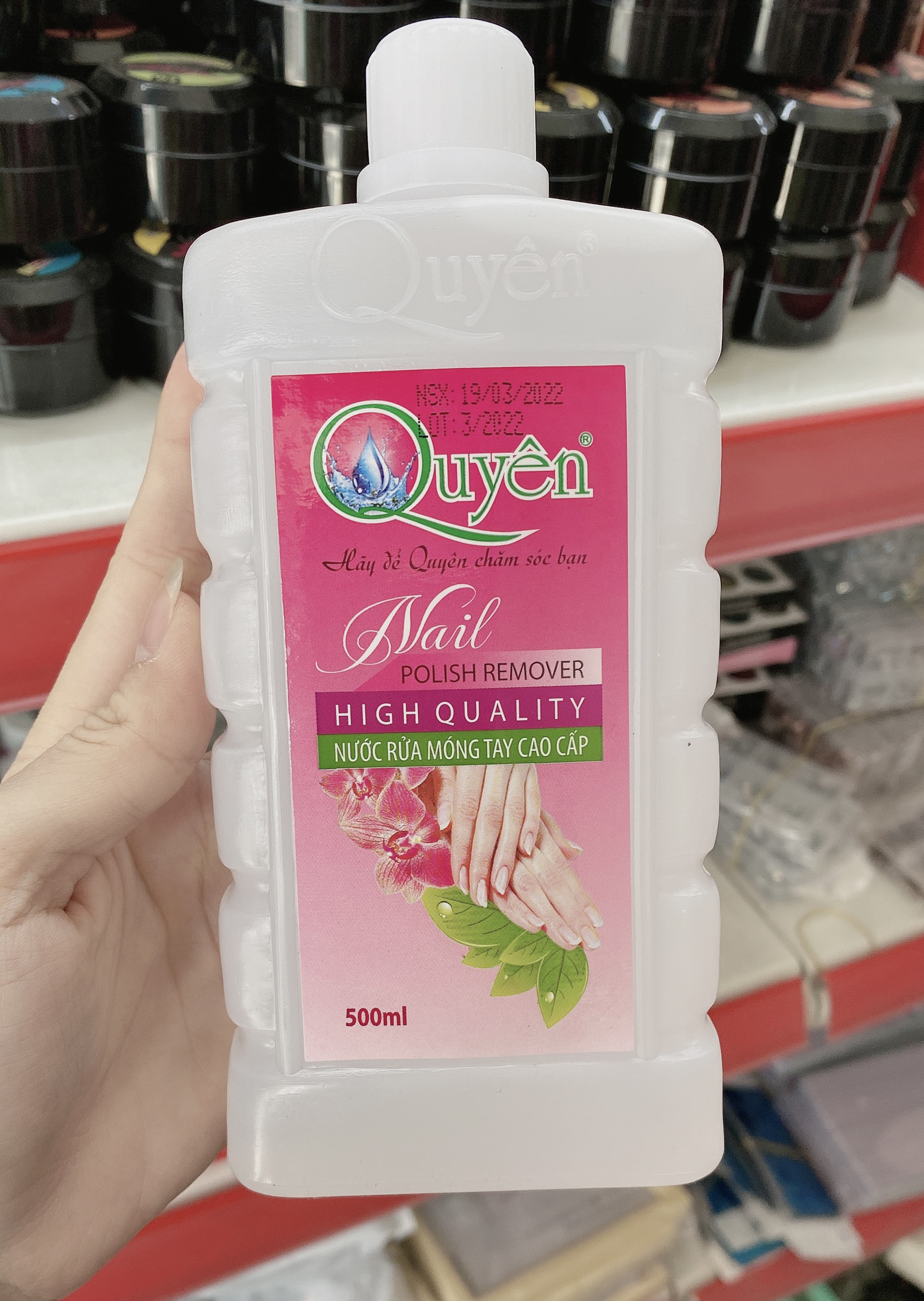 Nước rửa móng quyên cao cấp ,aceton 125ml ,500ml ,1000ml - mini nails