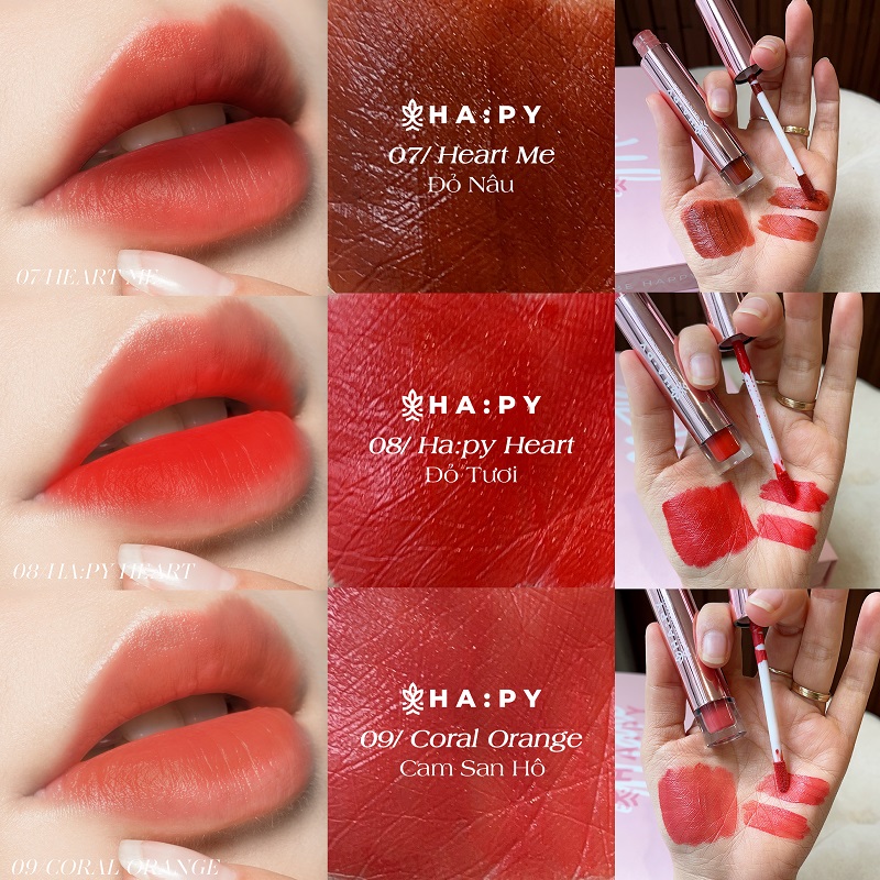 [GIÁ SỈ] SON HAPY MINI GARDEN MATTE LIPCREAM CHÍNH HÃNG