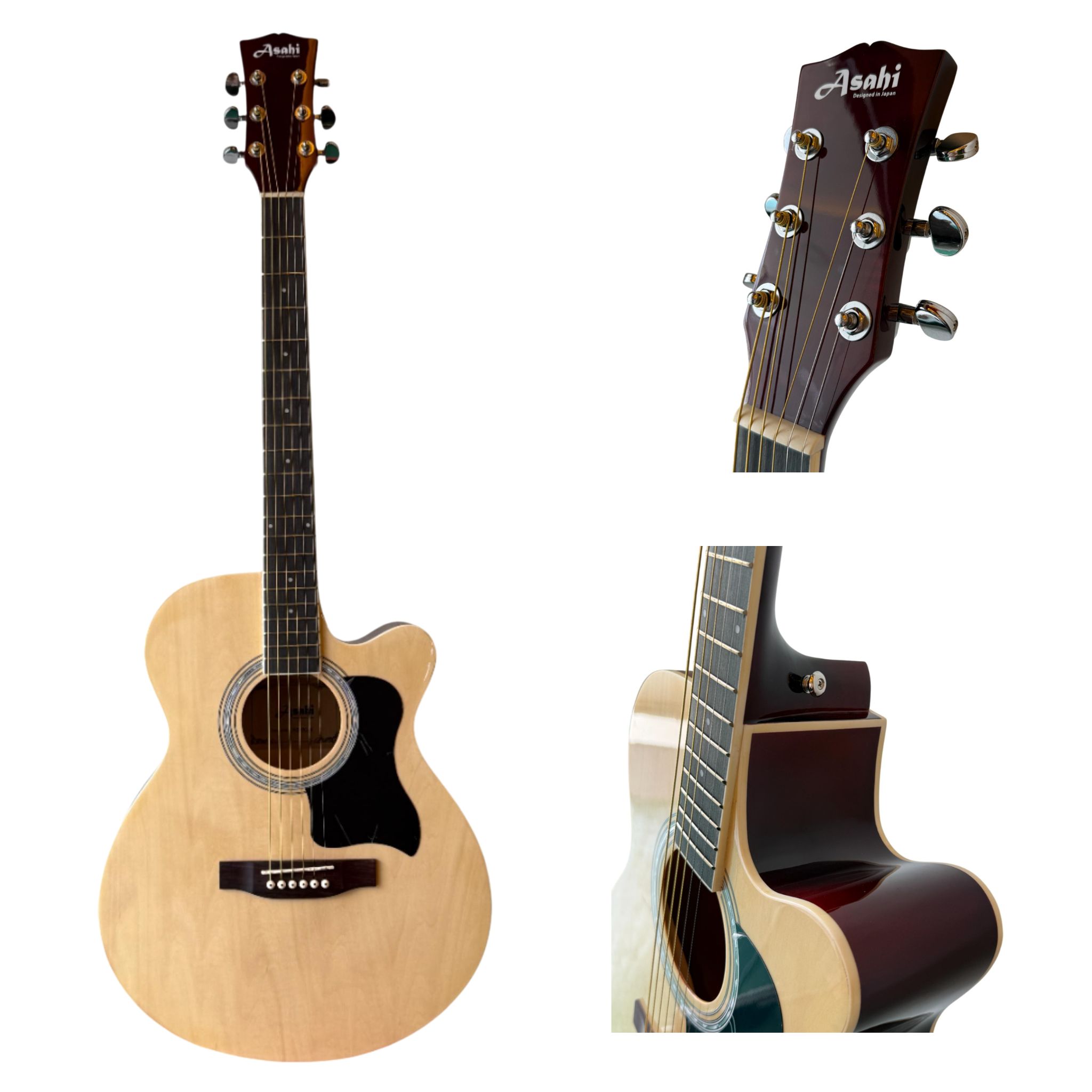ASAHI AS40C (Assorted Colors) Acoustic Guitar 40 inch – Designed