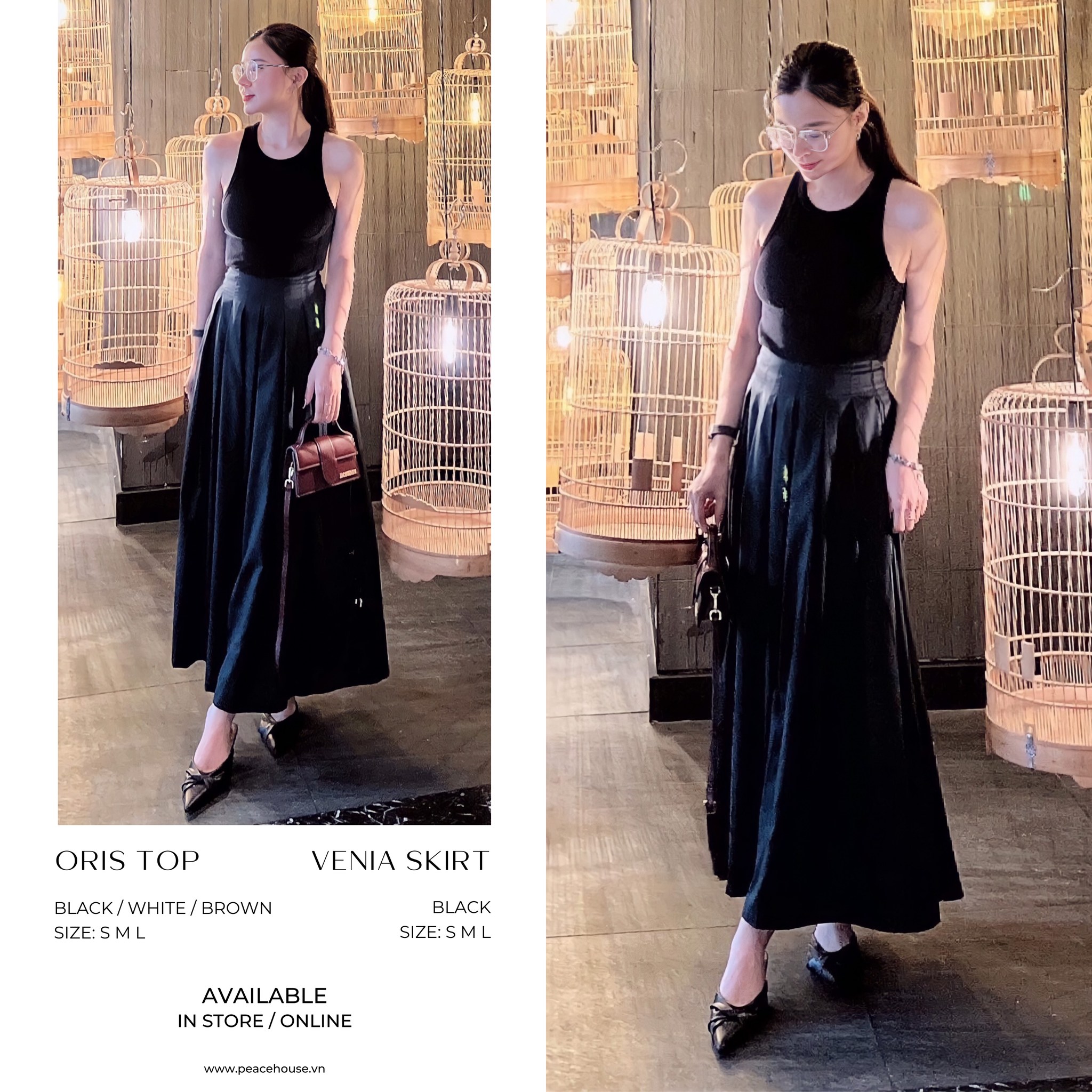 Váy dáng dài trơn , Peace House Clothing
