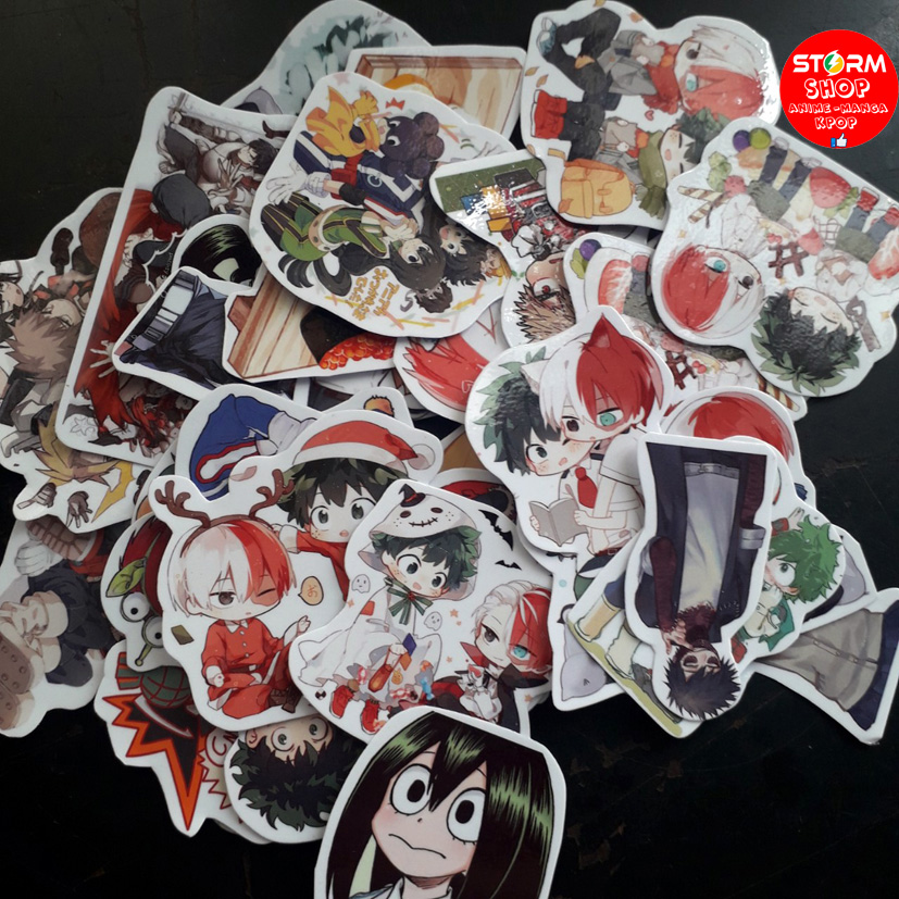 Sticker/ Hình dán anime MY HERO ACADEMIA (combo 30-60 stickers)