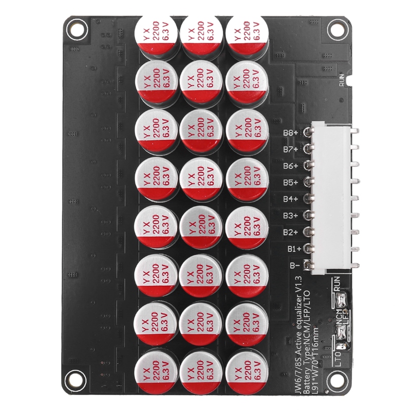 Whole Group Balancer 8S 5A Active Lithium Lipo Lifepo4 Battery Equalizer Energy Transfer Capacitor BMS Board