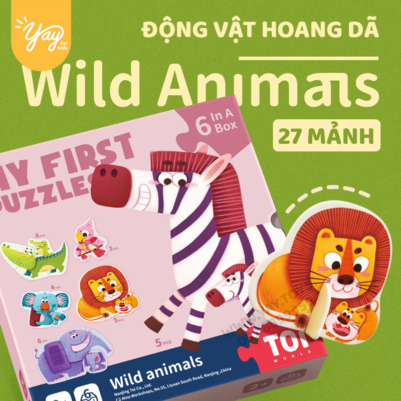[6 CHỦ ĐỀ] Bộ Xếp Hình Đầu Đời Cho Bé 2+ - MY FIRST PUZZLE TOI