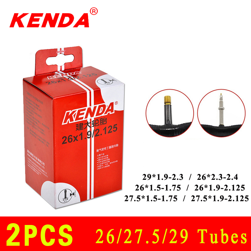 2PCS KENDA bicycle inner tube camera Schrader Presta