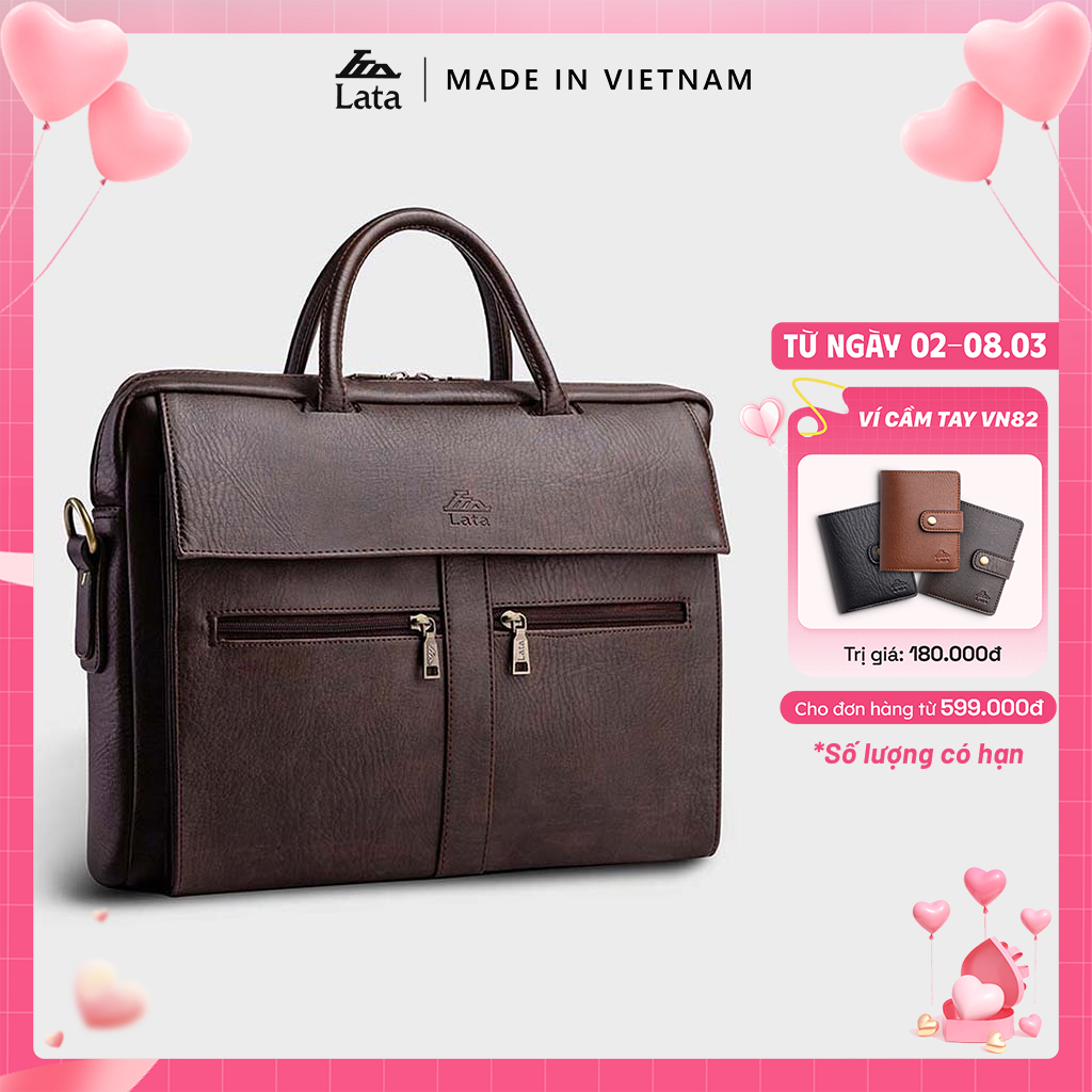 Cặp Công Sở Lata (Thời trang nam basic - Cặp da CA09)
