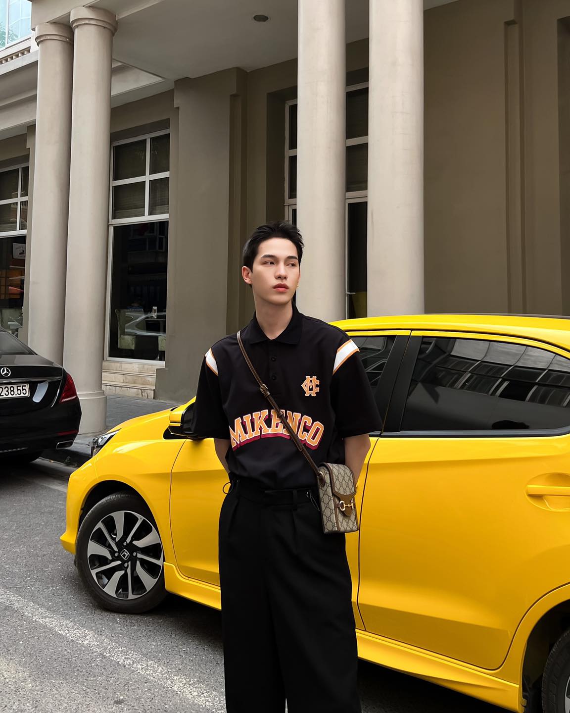 Áo phông nam MIKENCO Prime polo oversize
