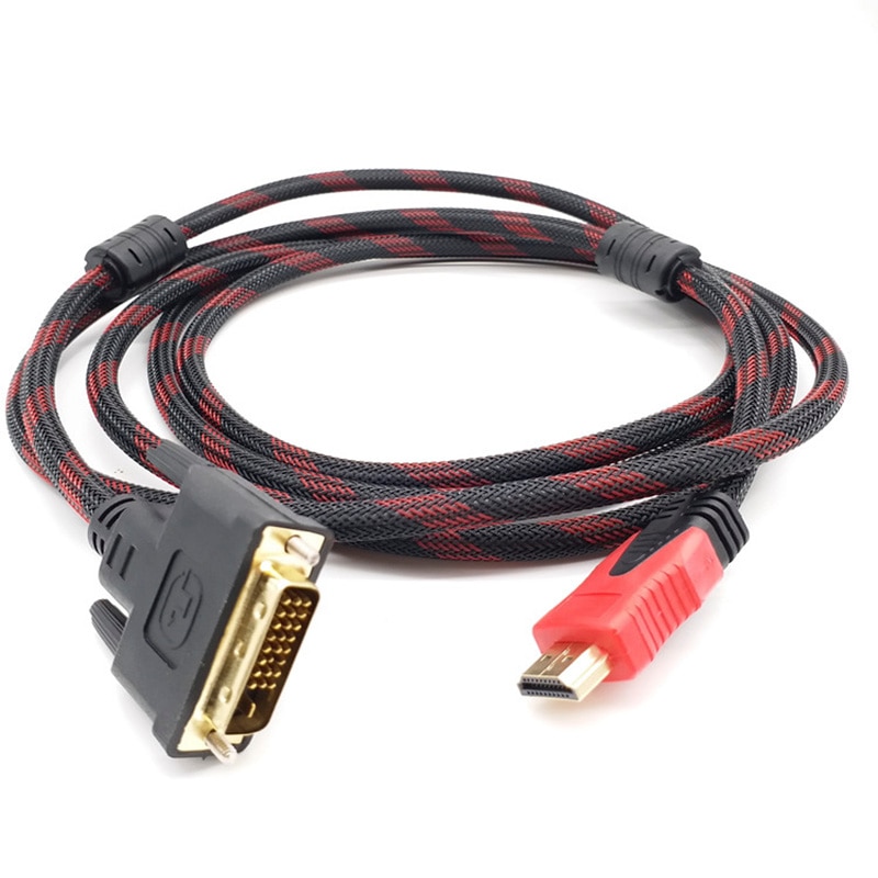 【tasselelf mall】DVI TO HDMI HDMI TO DVI , DVI D Male To HDMI Compatible Cable High Speed HDTV Compatible DVI Cable. 